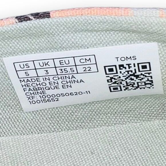 Toms Alpargata Slip-on Loafers Salmon Pebbled Leopard Print Women's 5 - Picture 10 of 11